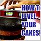 how to level a cake with dental floss