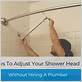 how to lower shower head height
