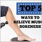 how to relieve muscle soreness