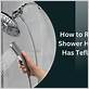 how to remove a shower head that has teflon tape
