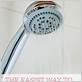how to remove hard water build up from shower head