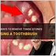 how to remove tonsil stones with toothbrush