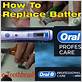 how to replace battery in oral b triumph toothbrush