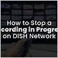 how to stop a series recording on dish