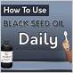 how to use black seed oil for gum disease