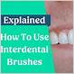 how to use interdental power arm tip for electric toothbrush
