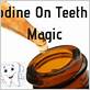 how to use iodine for teeth