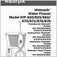 how to use waterpik model wp 650