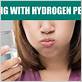 hydrogen peroxide gargle for strep