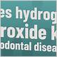 hydrogen peroxide kills gum disease