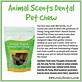 ingredients of animal scents dental pet chews
