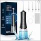 ipx7 waterproof water flosser black