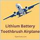lithium battery toothbrush airplane
