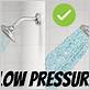 low water pressure shower