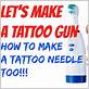 make a tattoo gun with electric toothbrush