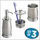 metal bathroom vanity countertop accessory set fits electric toothbrush