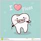 nice dental hygienist cartoon floss
