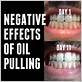 oil pulling bad for gum disease