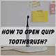 open quip toothbrush