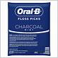 oral b charcoal infused mint dental floss picks