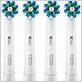 oral b crossaction replacement electric toothbrush heads x4
