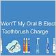 oral b electric toothbrush won't charge