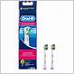 oral b floss action electric toothbrush refills 3 pack blue
