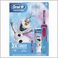 oral b kids disney's frozen or cars rechargeable electric toothbrush