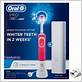 oral b pro 100 3d white polish power toothbrush pink