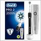 oral b pro 2500 crossaction black rechargeable electric toothbrush