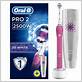oral b pro 2500 pink electric toothbrush