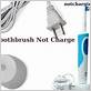 oral b rechargeable toothbrush not charging