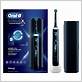 oral-b genius x black electric toothbrush designed by braun