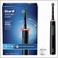 oral-b smart 1500 electric rechargeable toothbrush - black