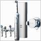 oral-b white pro 9000 braun designed electric toothbrush brushhead chargerbase