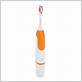 orange electric toothbrush