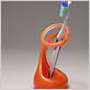 orange toothbrush holder