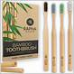 pack of bamboo toothbrushes