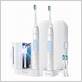 philips sonicare optimal clean rechargeable electric toothbrush 2-pack