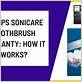 philips sonicare toothbrush warranty