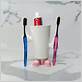 pink toothbrush holder set