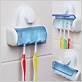 plastic wall mount toothbrush holder