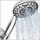 powerful shower head with hose