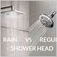 rain shower difference