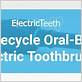 recycling oral b electric toothbrush