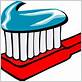 red toothbrush clipart