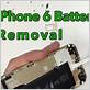 remove iphone battery 6 dental floss