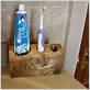 rustic electric toothbrush holder