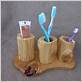 rustic toothbrush holder set