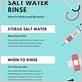 salt water ratio for mouth rinse